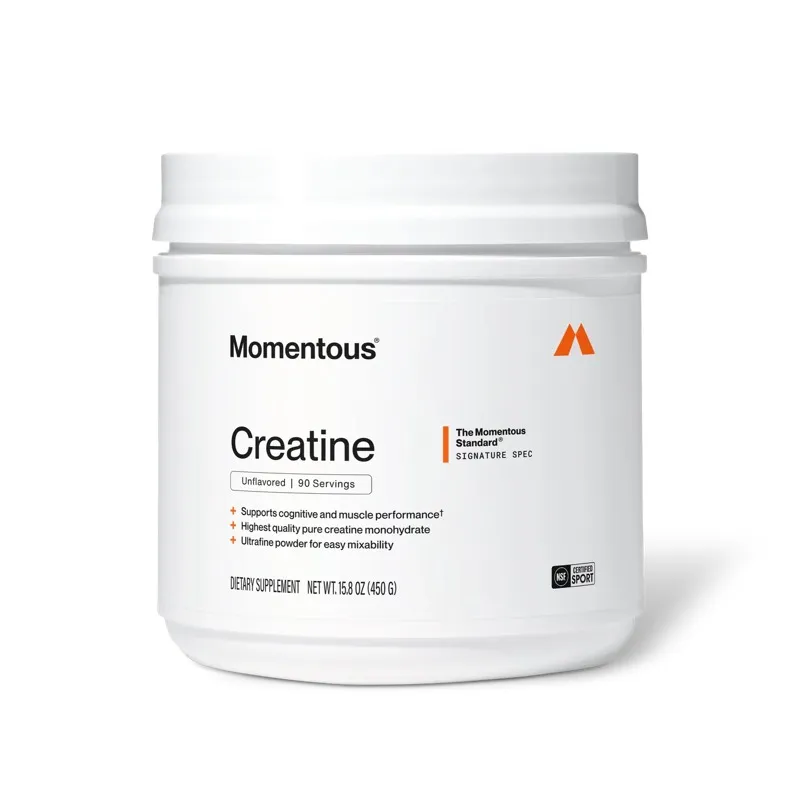 Momentous Creatine Monohydrate tub, unflavored, 90 servings