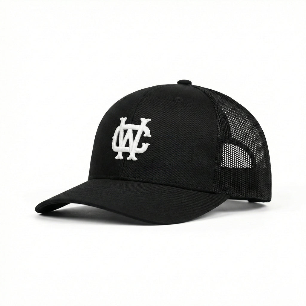 Wildcard Monogram Snapback - Black
