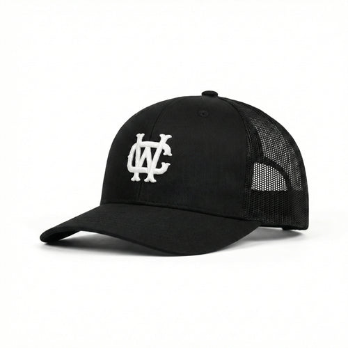 Wildcard Monogram Snapback - Black